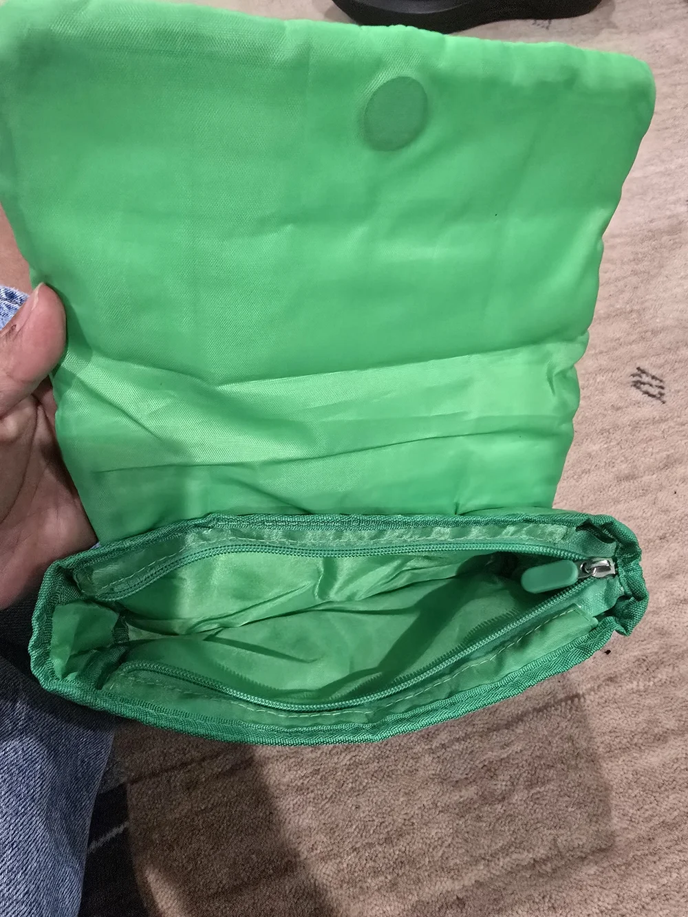 Innisfree Quilted Green Cosmetic Pouch